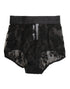 Dolce & Gabbana High Waist Briefs Black Floral Lace Underwear